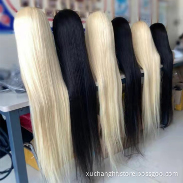 Brazilian 613 Lace Frontal Wigs Cheap Human Lace Wig 150% Density 13x4 Blonde Lace Frontal Wig Pre Plucked For Black Women